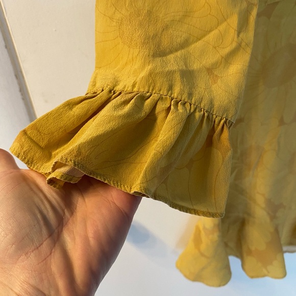 Realisation Par Mary Jane Silk Sunflower Dress Size Small - Picture 4 of 10